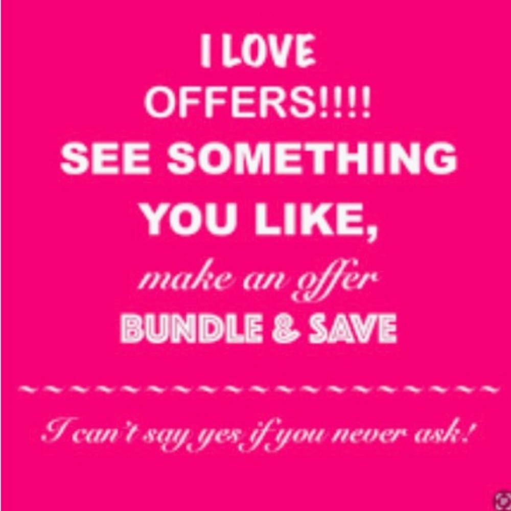 I accept all reasonable offers🌸!